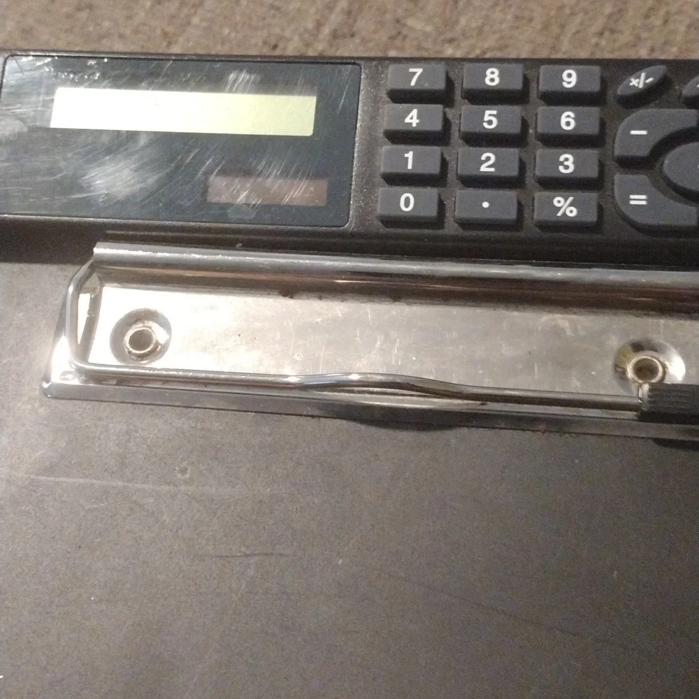 🗂️ Black Portable File Organizer with Calculator Case | Offers Welcome!